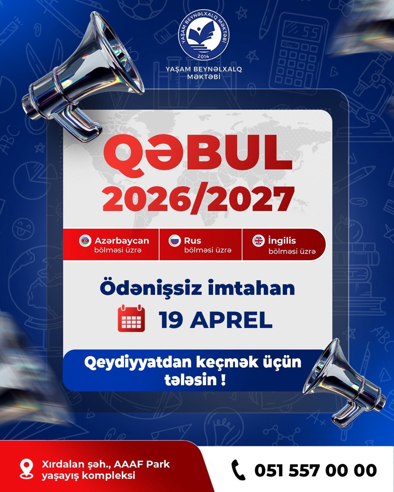 Məktəbə qəbul başladı.